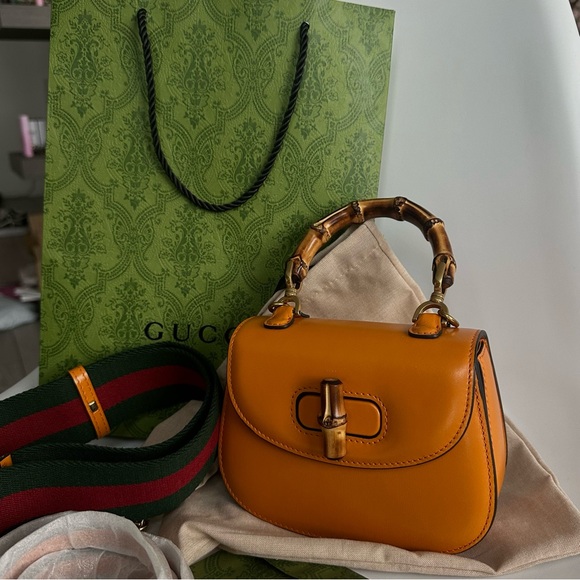 GUCCI BAMBOO 1947 MINI TOP HANDLE
BAG - Picture 2 of 16